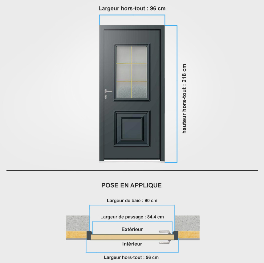 Seuils d'entrées de Portes (Baguettes) Sur Mesure en Alu Pour