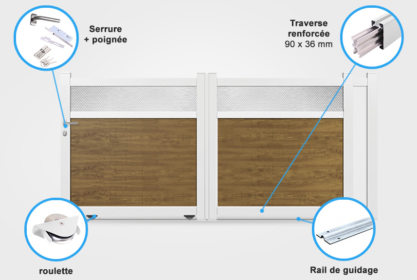 Descriptif détaillé portail coulissant MD05