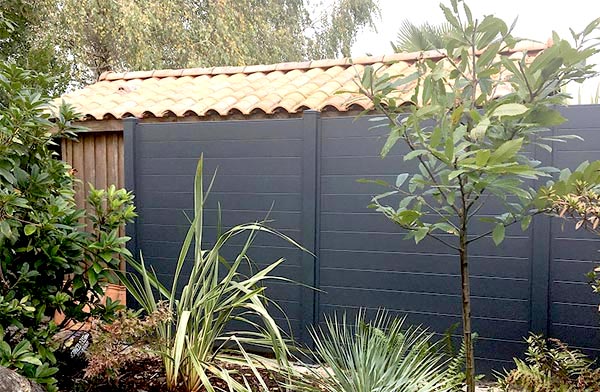 palissade aluminium gris anthracite 7016