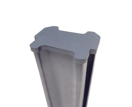 Poteau aluminium pour clôture en kit