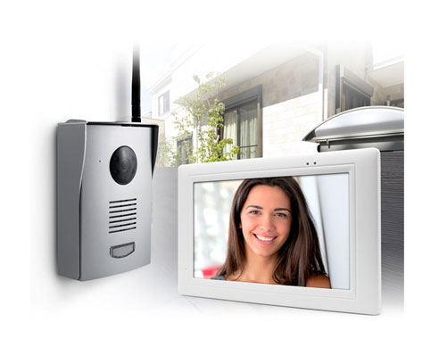 Visiophone sans fil - IZZY-768W2 avec platine de rue sur pile ou 220V - Thomson
