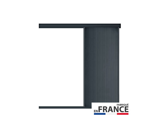 Volet coulissant aluminium 1 vantail à lames isolé