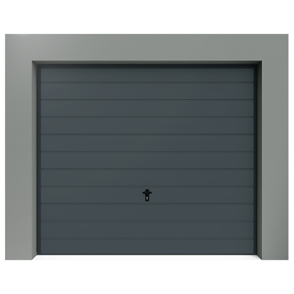 Porte de garage basculante à rainures larges horizontales 240 x 200 cm Destockage