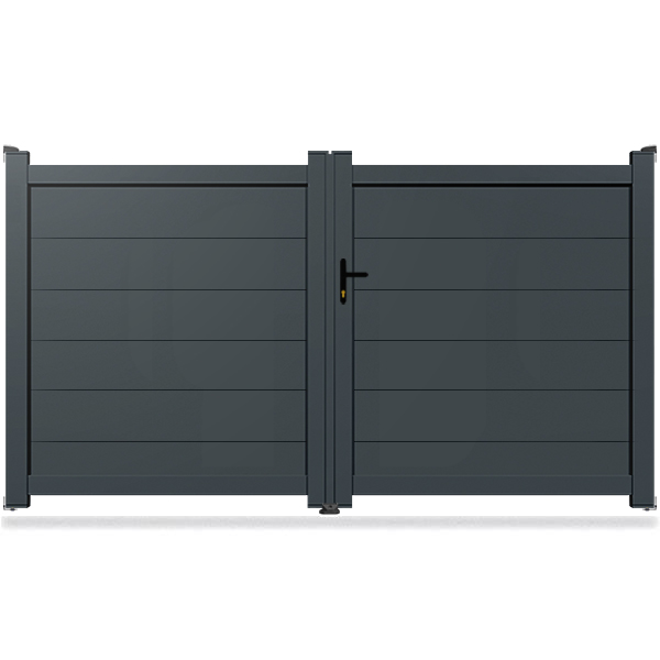 Portail aluminium droit Vesuve Destockage D10