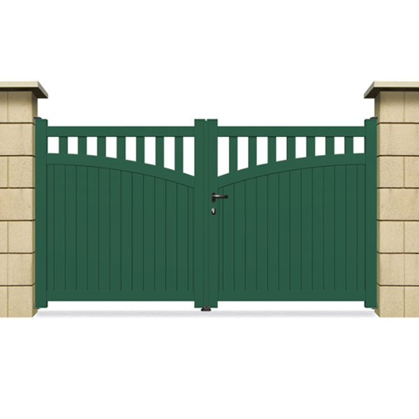 Portail aluminium droit semi-ajouré SM09 Destockage