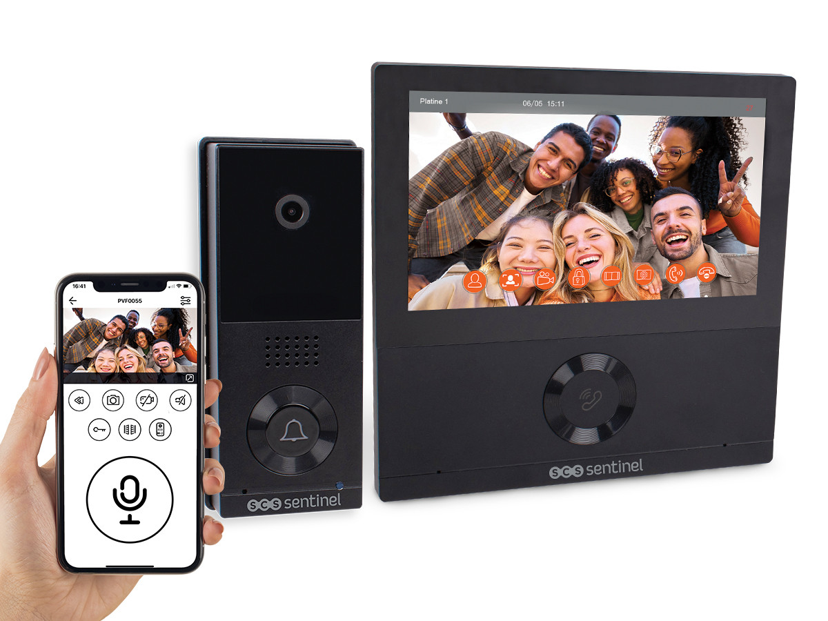 Interphone vidéo connecté filaire VisioWiFi 7 SCS Sentinel