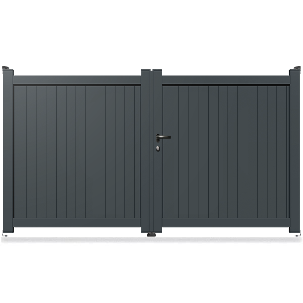 Portail aluminium droit Antilles