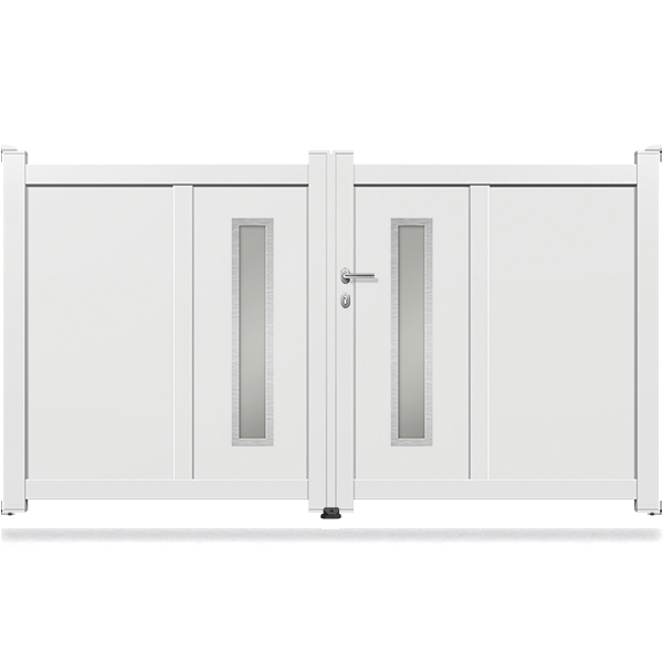 Portail aluminium battant design DS17