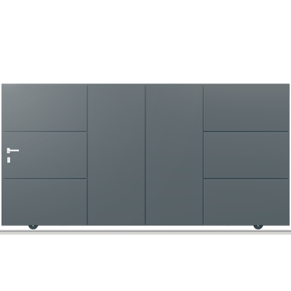 Portail aluminium coulissant PLENUS V