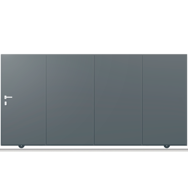 Portail aluminium coulissant PLENUS VB