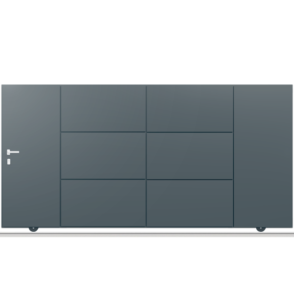 Portail aluminium coulissant PLENUS VH