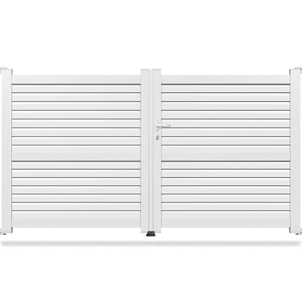 Portail aluminium droit plein SM10