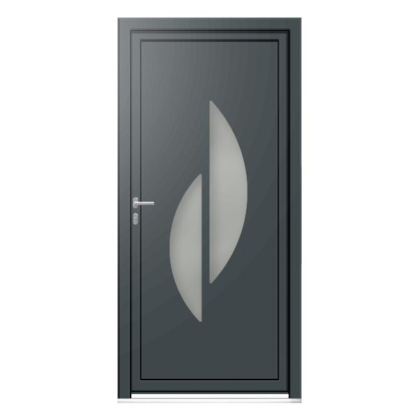 Porte d'entrée aluminium design Reverso