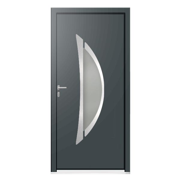 Porte d'entrée aluminium design Silhouette