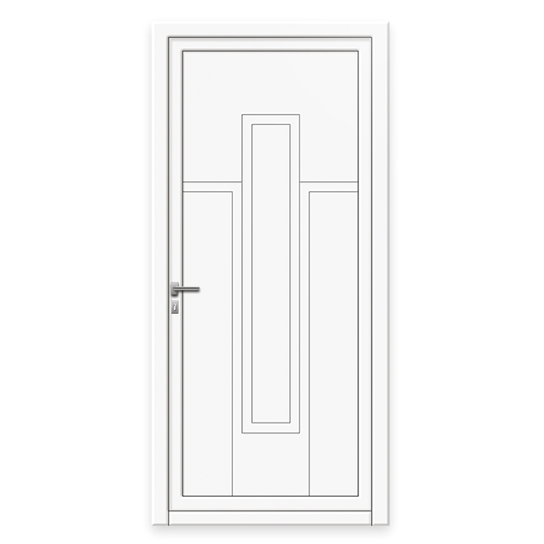 Porte d'entrée aluminium monobloque 75 mm GP4A