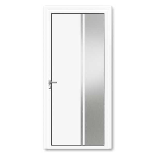 Porte d'entrée aluminium monobloque 75 mm LUIA