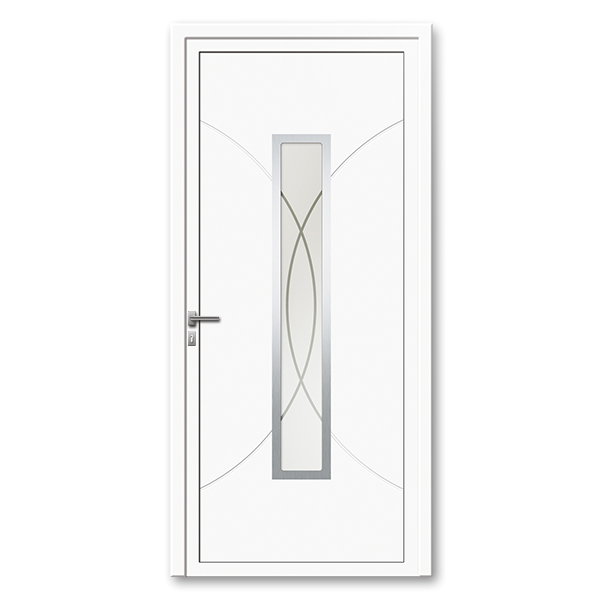 Porte d'entrée aluminium monobloque 75 mm NK4