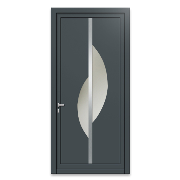 Porte d'entrée aluminium monobloque 75 mm XL1