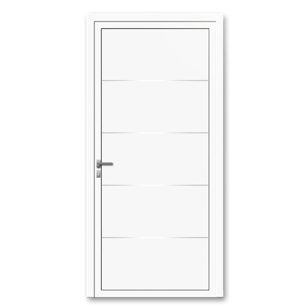 Porte d'entrée aluminium monobloque 75 mm LD1