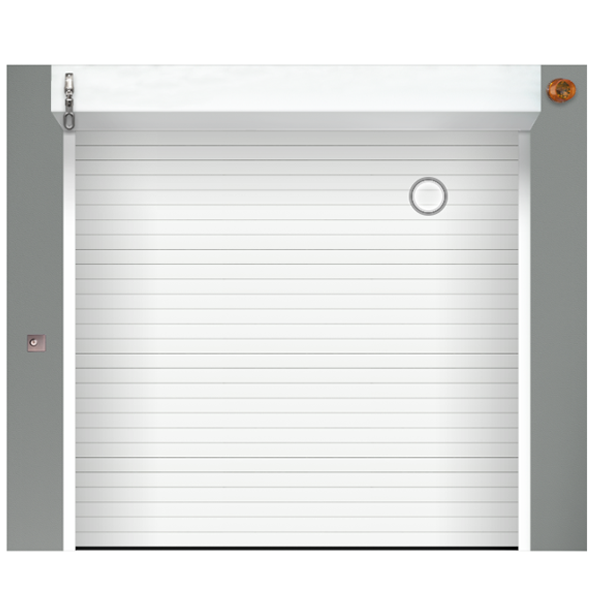 Porte de garage enroulable blanc Destockage