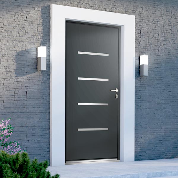 Porte entrée aluminium design Olympe