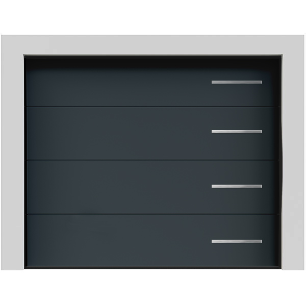 Porte de garage sectionnelle design lisse Olympe