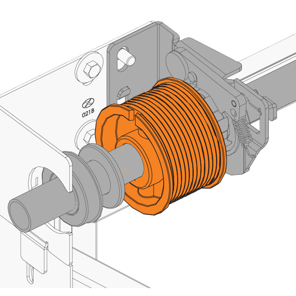 Poulies de cable sectionnelle standard - Garatec