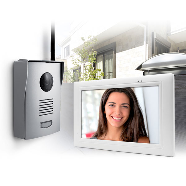 Visiophone sans fil - IZZY-768W2 avec platine de rue sur pile ou 220V - Thomson