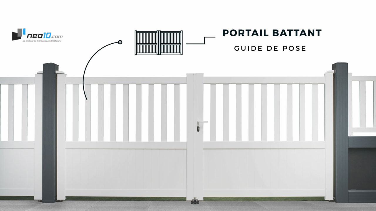 Vidéo portail alu battant neo10