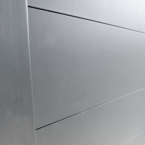 détail lames clôture aluminium gris anthracite