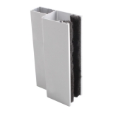 Glissière aluminium porte enroulable lames de 100 mm