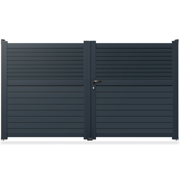 Portail aluminium droit Braga