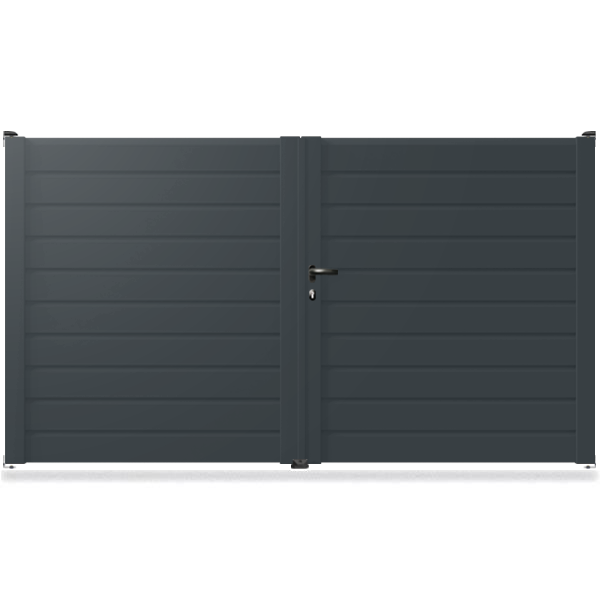 Portail aluminium droit Line