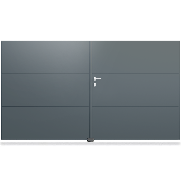 Portail aluminium droit PLENUS H