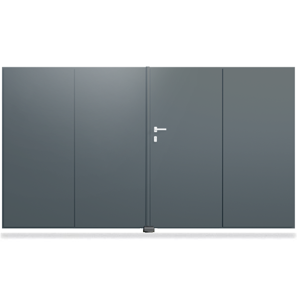 Portail aluminium droit PLENUS VB