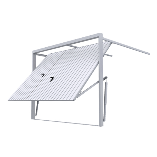 porte de garage basculante avec portillon