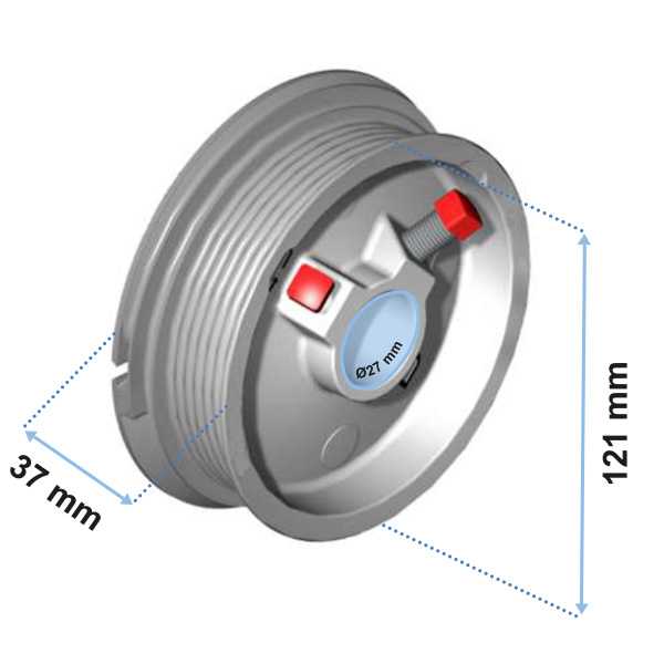 Poulie porte de garage sectionnelle - Atout Fermetures