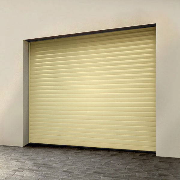 Porte de garage enroulable aluminium 240 x 200 beige ral. 1015