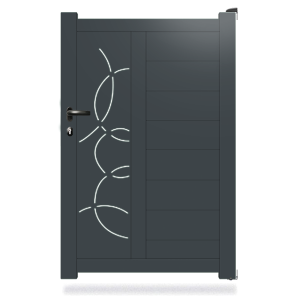 Portillon aluminium Rosa-V