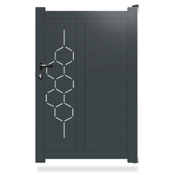 Portillon aluminium Abeïa-V