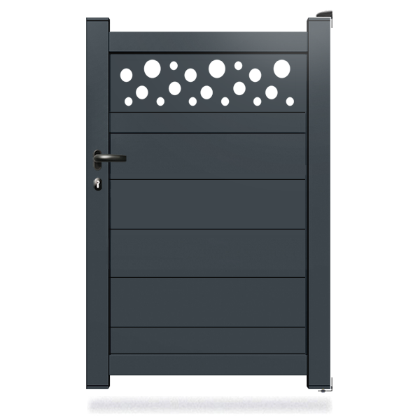 Portillon aluminium Bulles-H