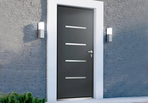 Porte d'entrée aluminium design